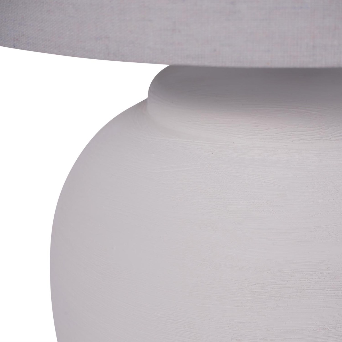 Rhodes White Ceramic Lamp base with Shade Large E27 LED GLS by Libra Designs | Style Our Home
