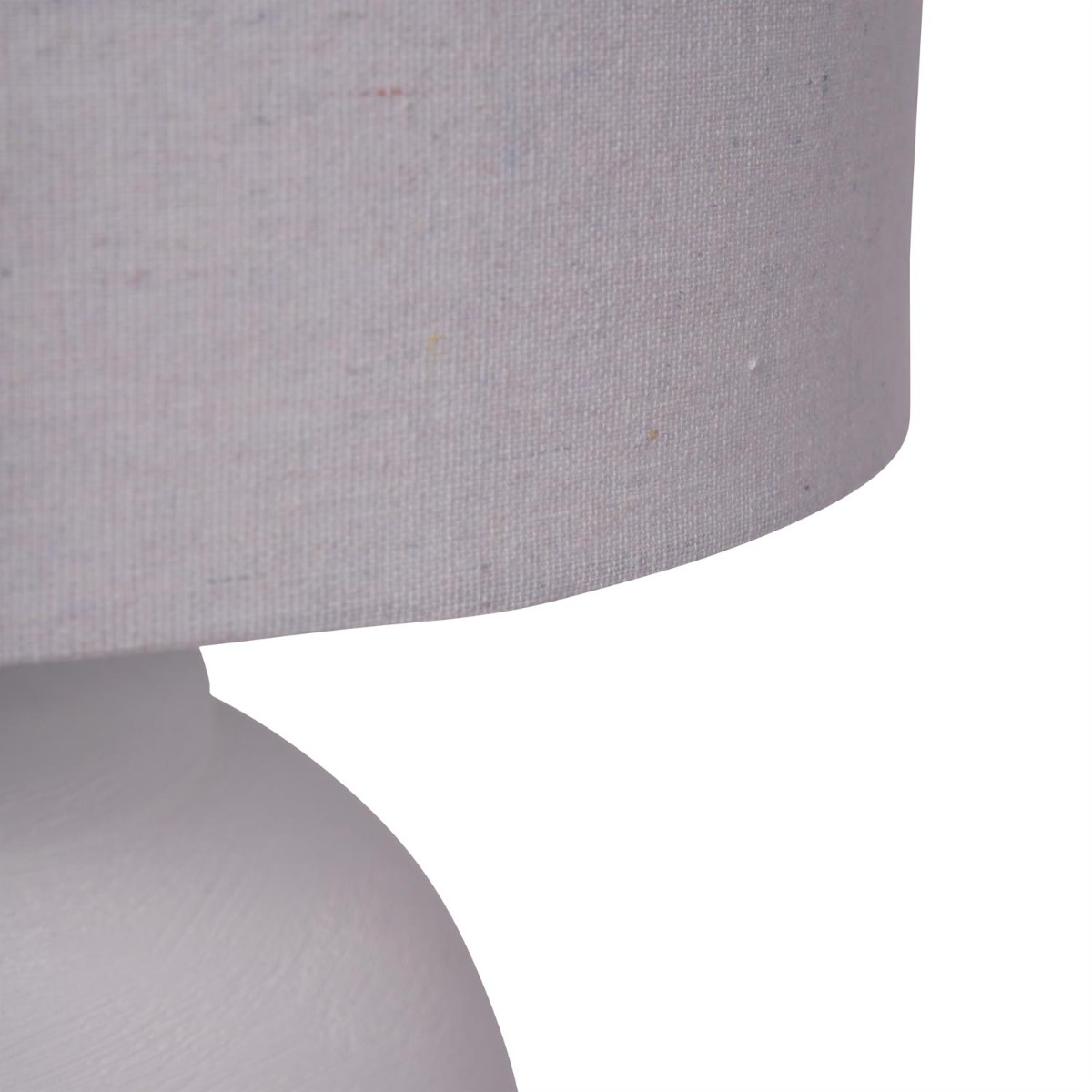 Rhodes White Ceramic Lamp base with Shade Large E27 LED GLS by Libra Designs | Style Our Home
