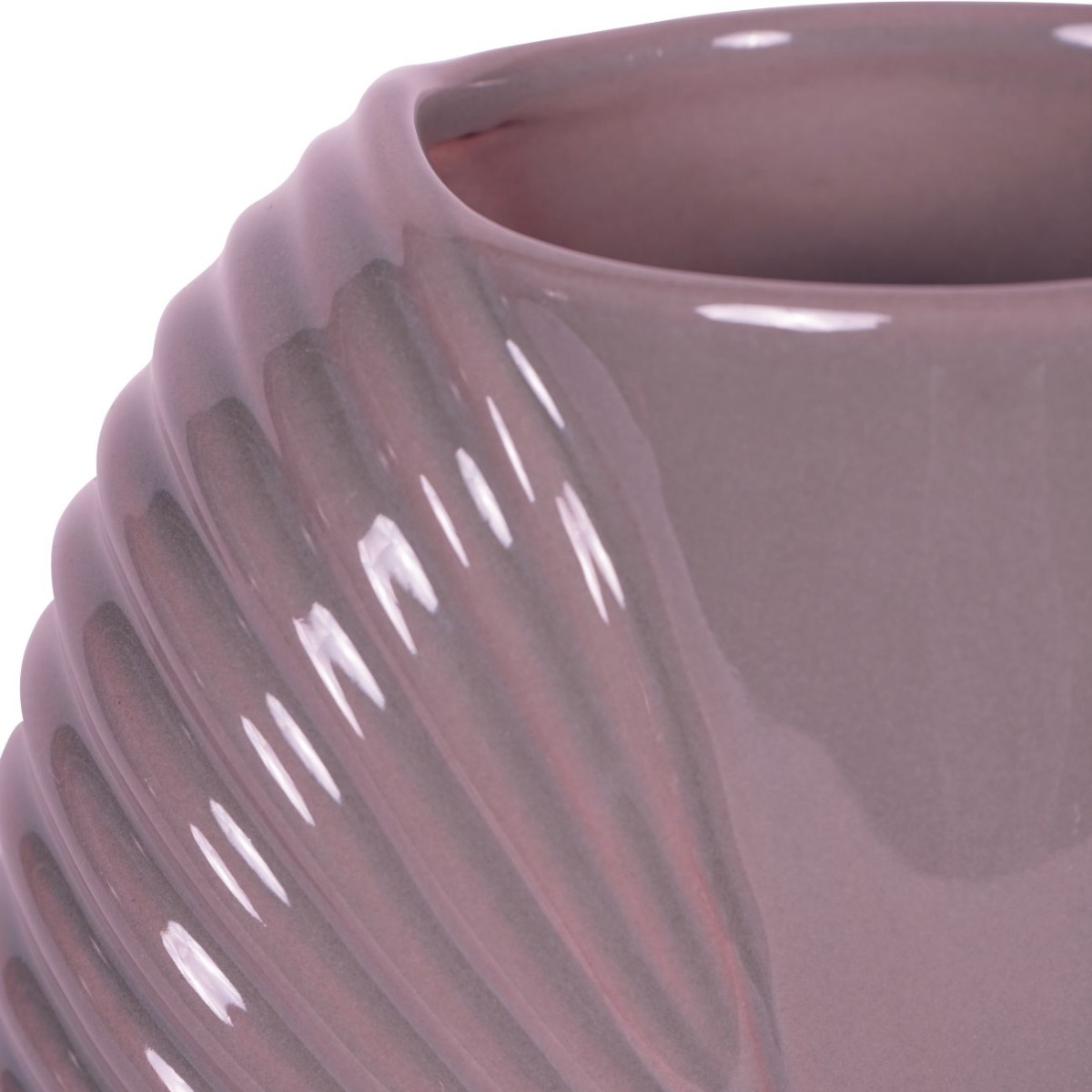 Laura Ashley Pink Harriston Stoneware Conche Vase by Ora Designs | Style Our Home