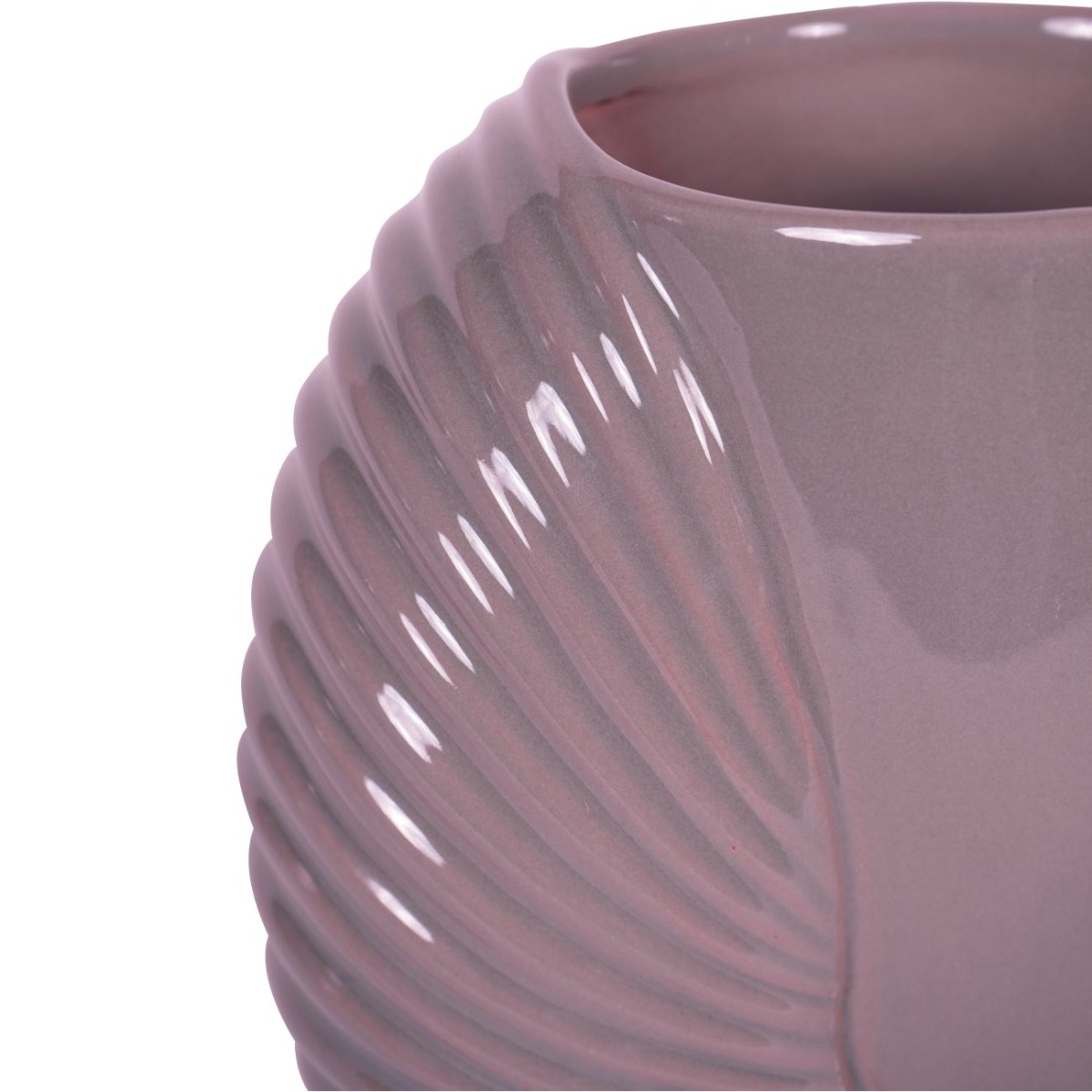 Laura Ashley Pink Harriston Stoneware Conche Vase by Ora Designs | Style Our Home