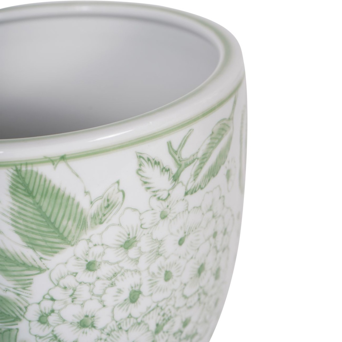 Laura Ashley Green Porcelain Planter Medium by Ora Designs | Style Our Home