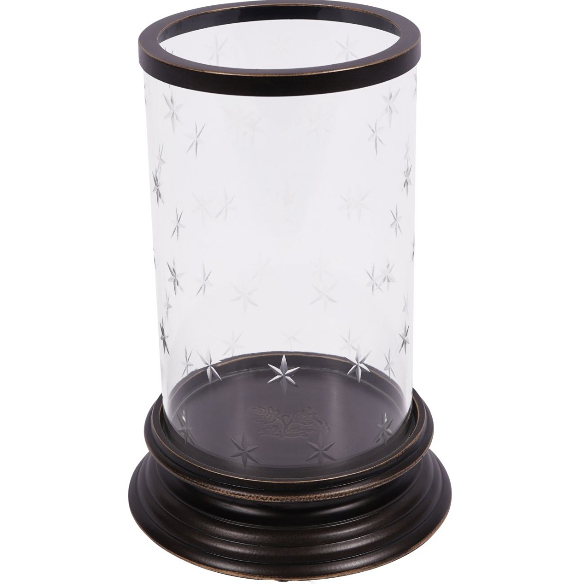 Laura Ashley Dark Bronze Cleverton Hurricane Lamp Medium by Ora Designs | Style Our Home