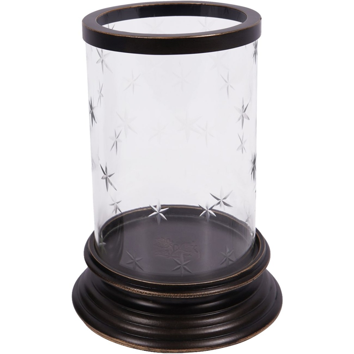 Laura Ashley Dark Bronze Cleverton Hurricane Lamp Small by Ora Designs | Style Our Home