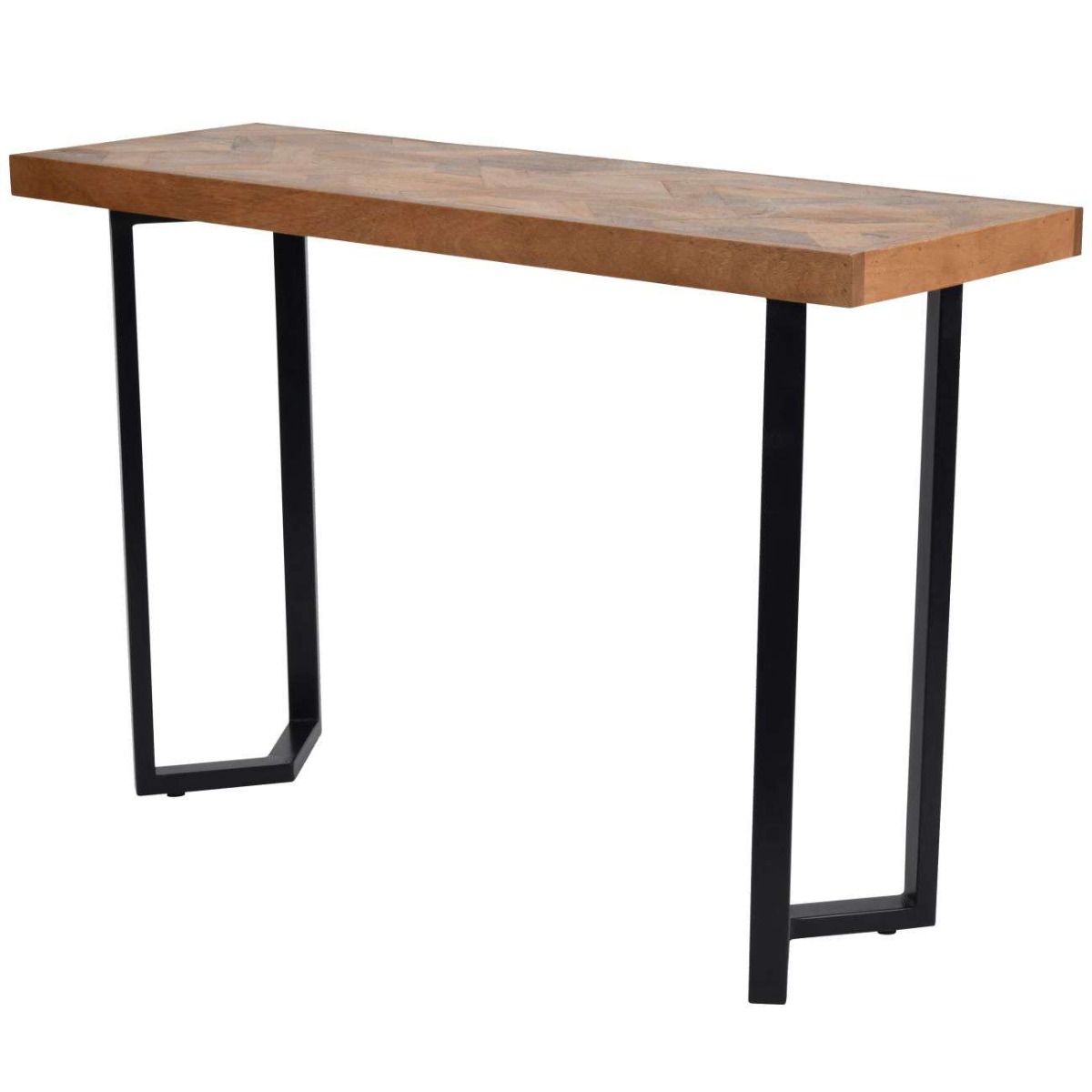 Marston Geometric II Wooden Hall Console Table Large by Libra Designs | Style Our Home