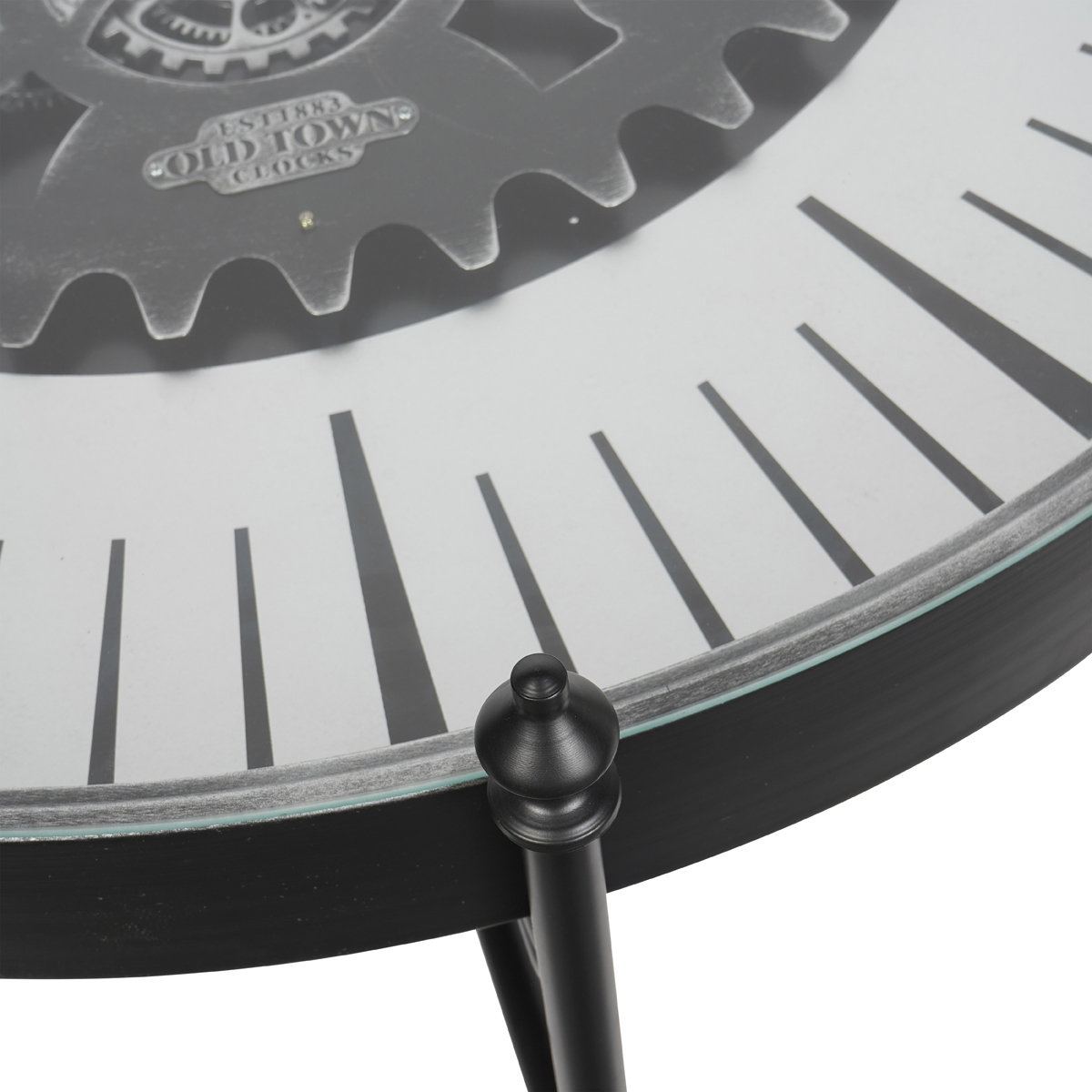 Palladium Coffee Table Wall Clock with Moving Dials by Libra Designs | Style Our Home