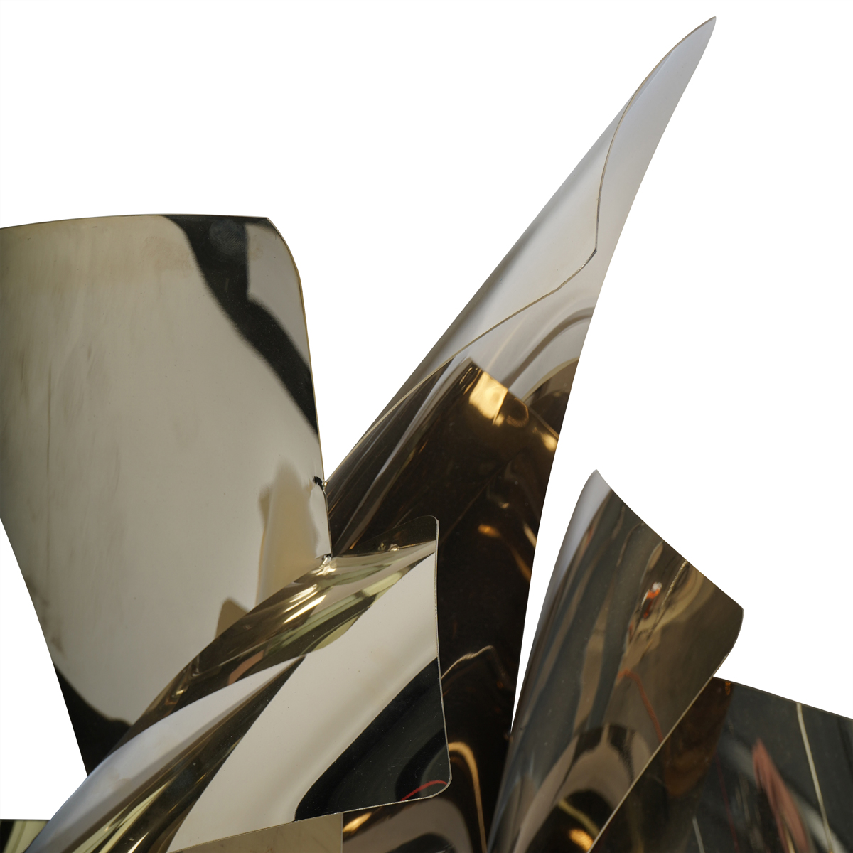 Stainless Steel Absract Slice Wall Art by Libra Designs | Style Our Home