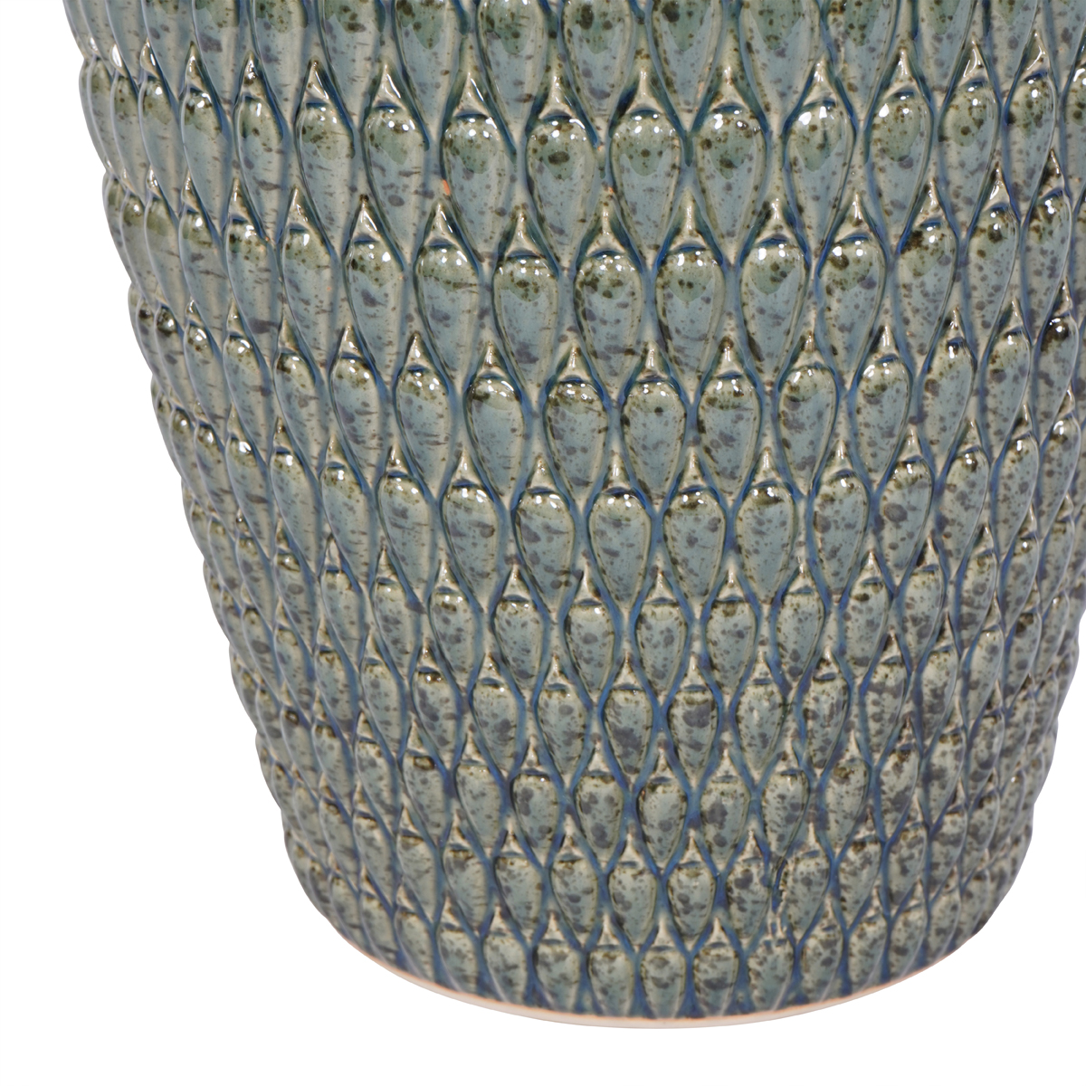 Mediterranean Reactive Glaze Ceramic Planter Green by Libra Designs | Style Our Home