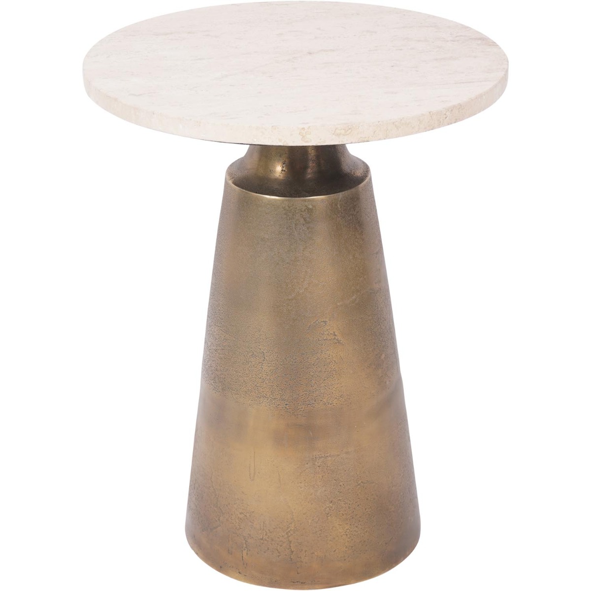 Clifton II Light Travertine Side Table 40cm
