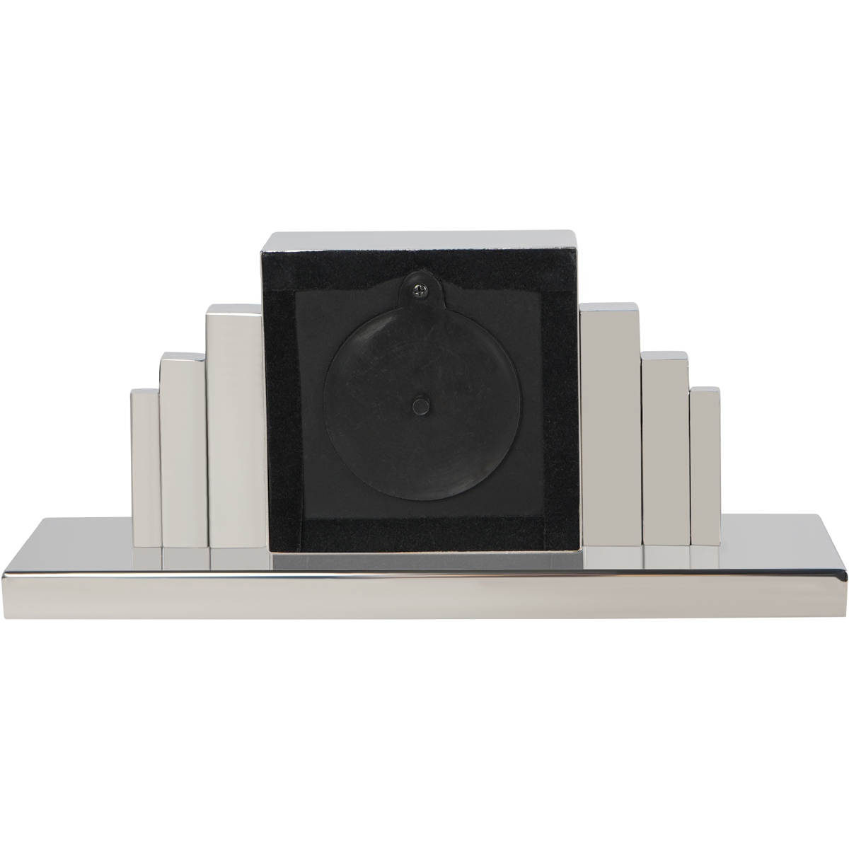 Plaza Nickel Mantel Clock by Libra Designs | Style Our Home