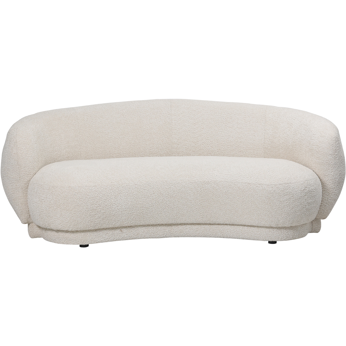 Waverley Seater Curved Mini Sofa Cream by Libra Designs | Style Our Home
