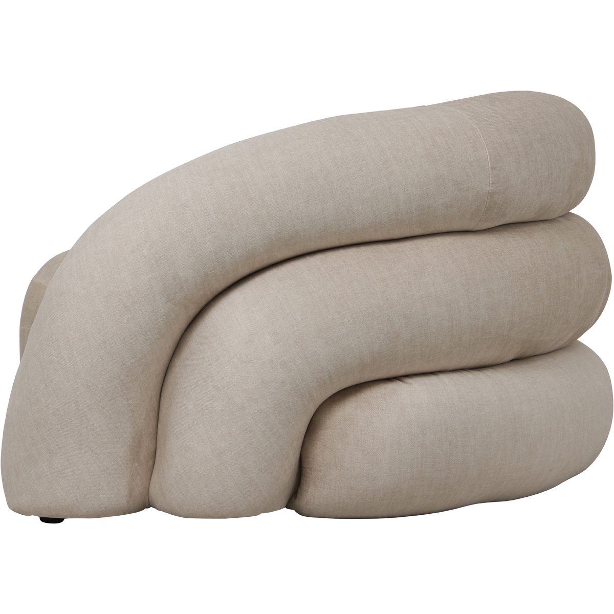 Casa Upholstered Curved Snug Chair Cream by Libra Designs | Style Our Home