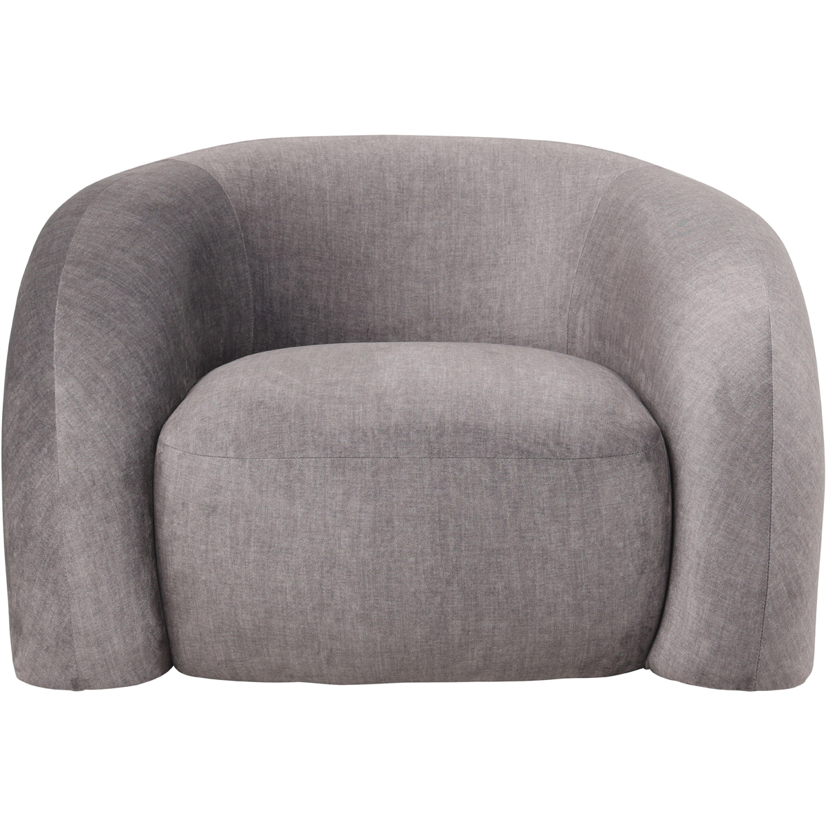 Casa Upholstered Curved Snug Chair Grey by Libra Designs | Style Our Home
