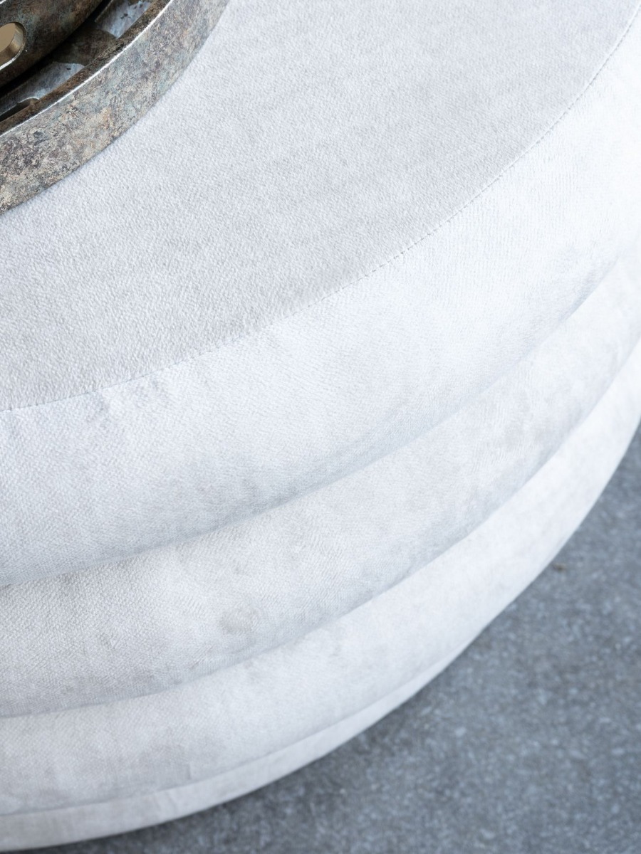 Casa Upholstered Storage Ottoman Cream by Libra Designs | Style Our Home