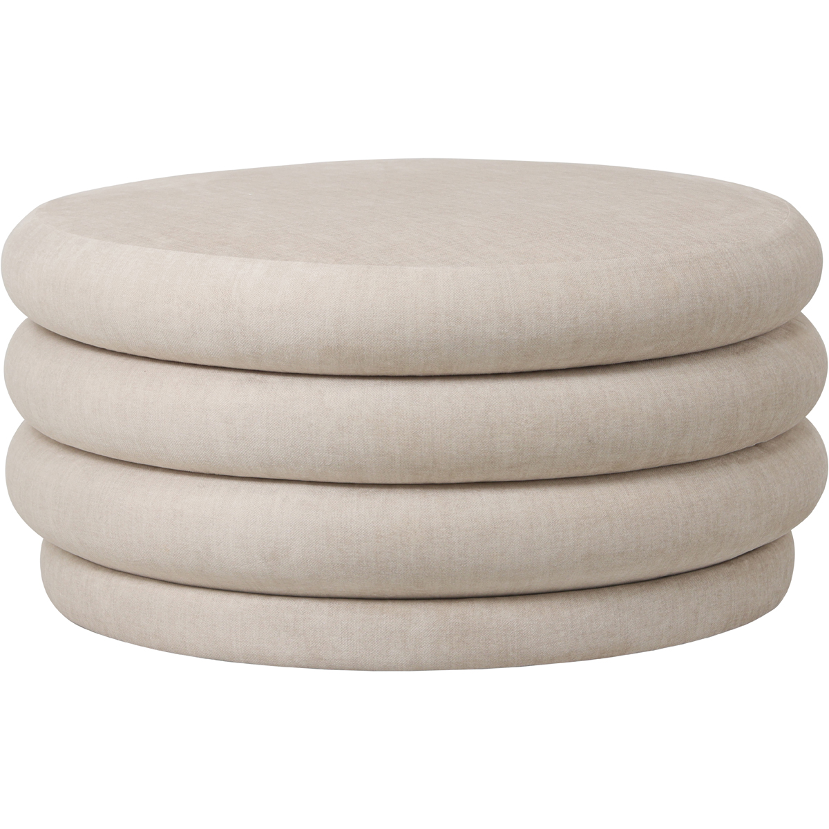 Casa Upholstered Storage Ottoman Cream by Libra Designs | Style Our Home