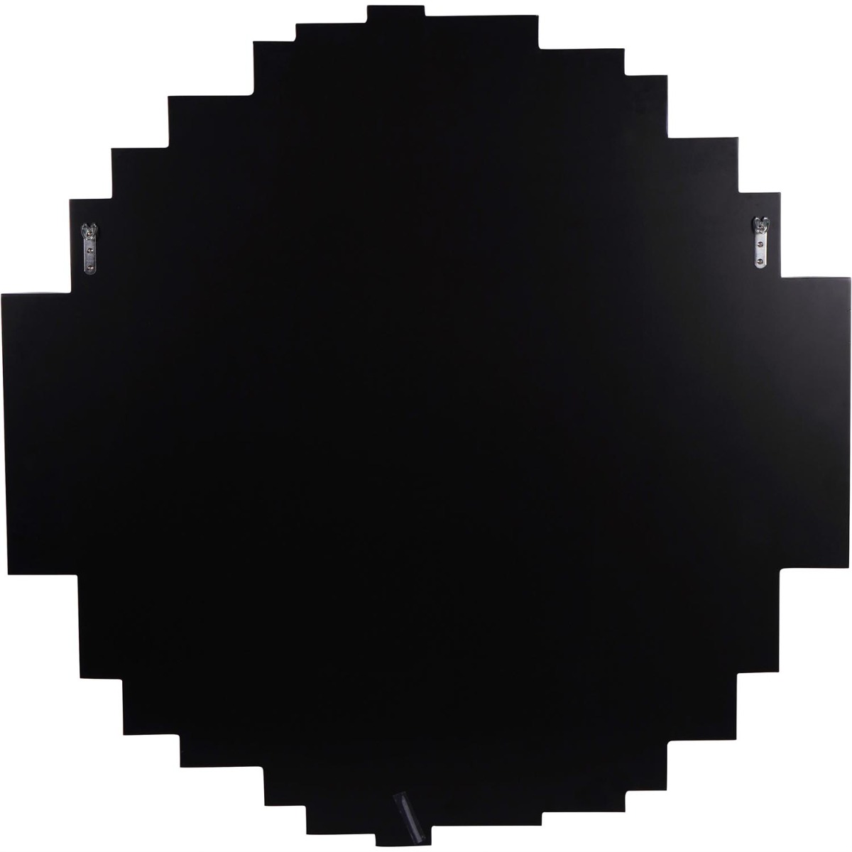 Crystalline Effect Embossed Edges Round Mirror   120cm

