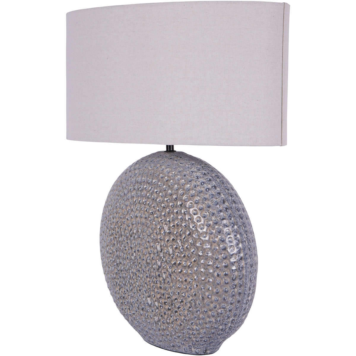 Lugo Ceramic Table Lamp Grey by Libra Designs | Style Our Home