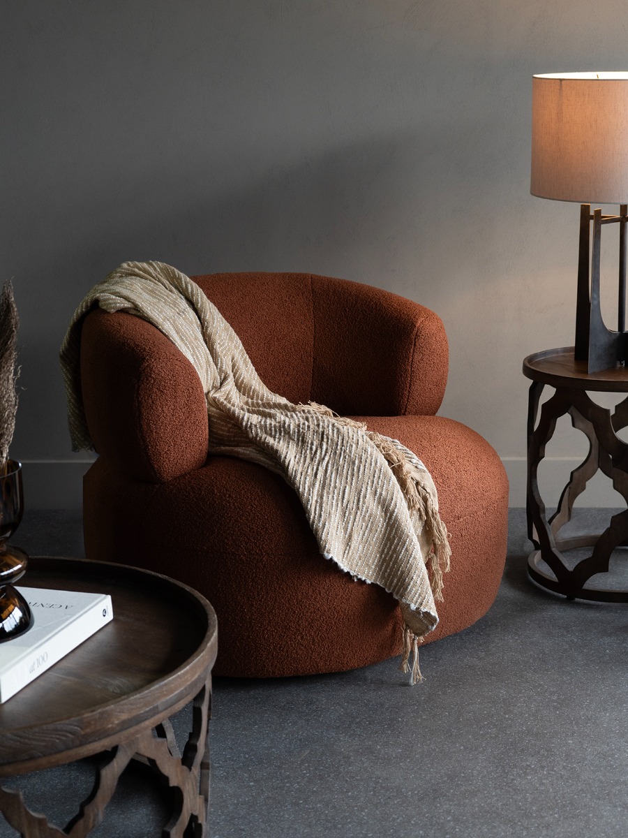 Luna Terracotta Occasional Chair by Libra Designs | Style our Home