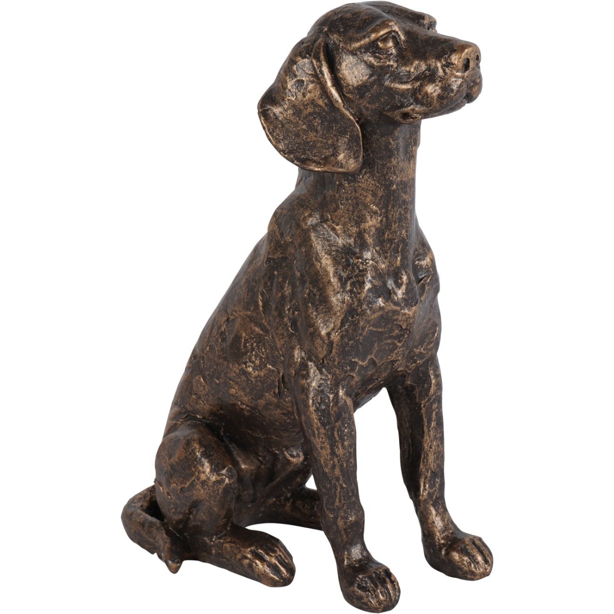 Laura Ashley Bronze Large Sitting Dog Sculpture by Ora Designs | Style Our Home