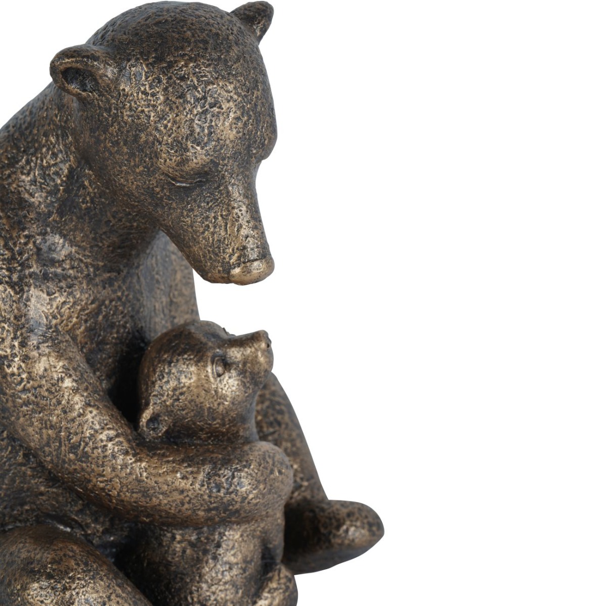 Laura Ashley Bronze Bear with Cub Sculpture by Ora Designs | Style Our Home