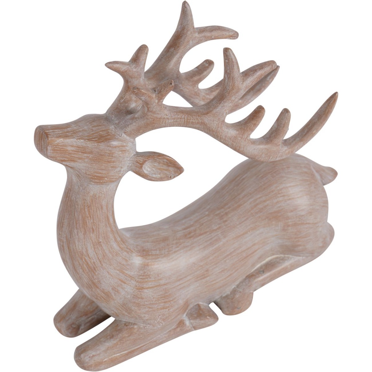 Laura Ashley Natural Wood Deer Sculpture by Ora Designs | Style Our Home