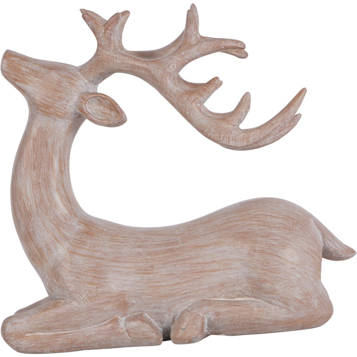 Laura Ashley Natural Wood Deer Sculpture by Ora Designs | Style Our Home