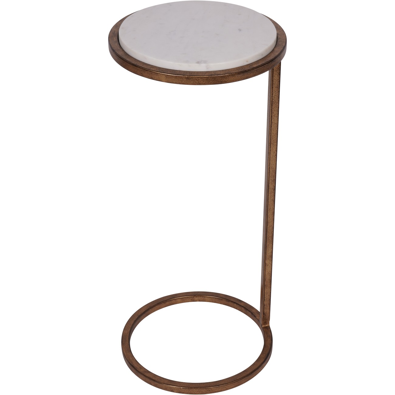Iowa Accent Table White Banswara Marble by Ora Designs | Style Our Home
