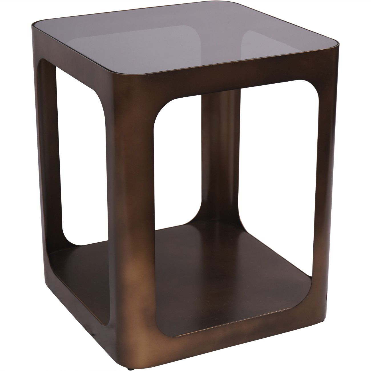 Thorn Square Metal and Glass Side Table by Ora Designs | Style Our Home