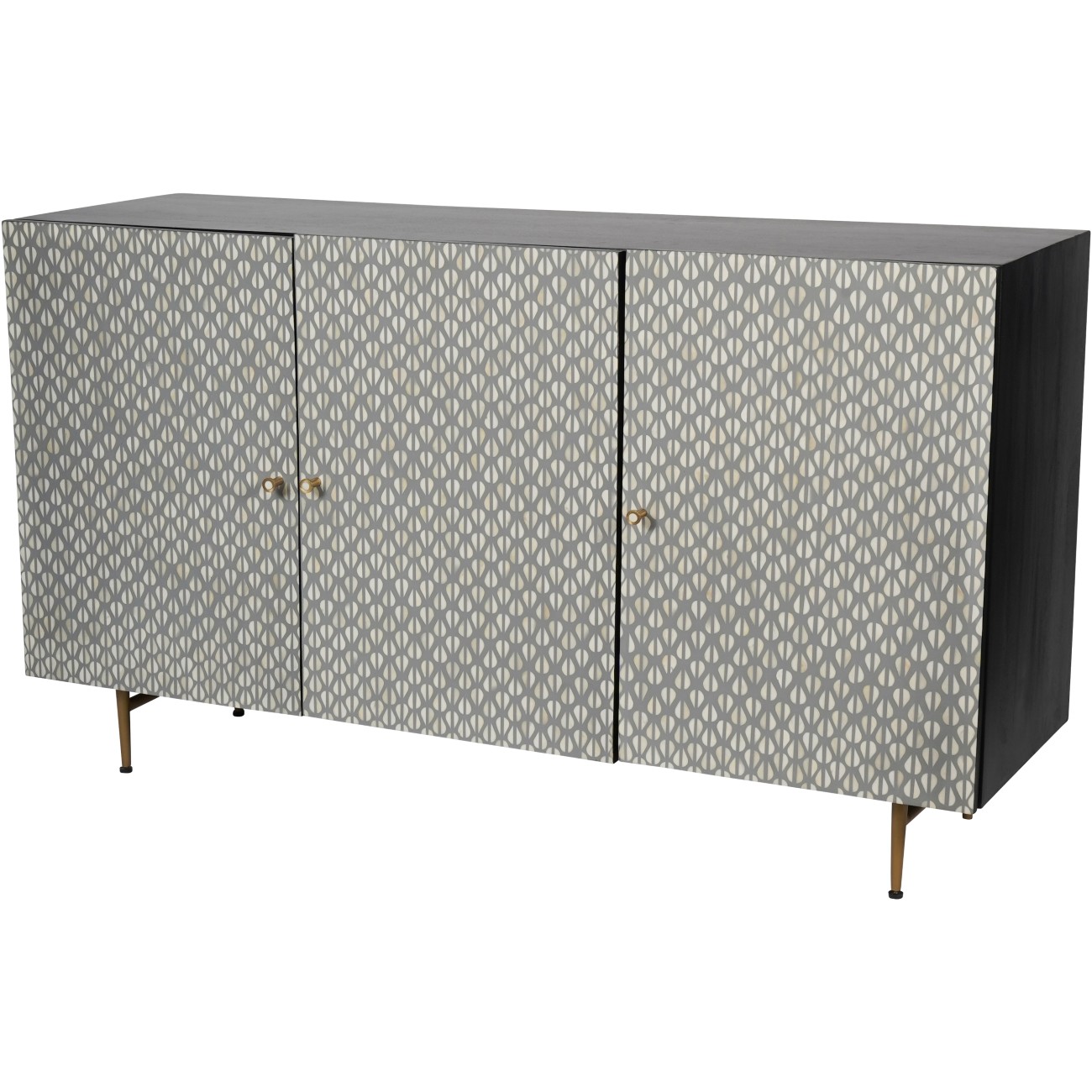 Burg Bone Inlay 3 Door Buffet Sideboard by Ora Designs | Style Our Home