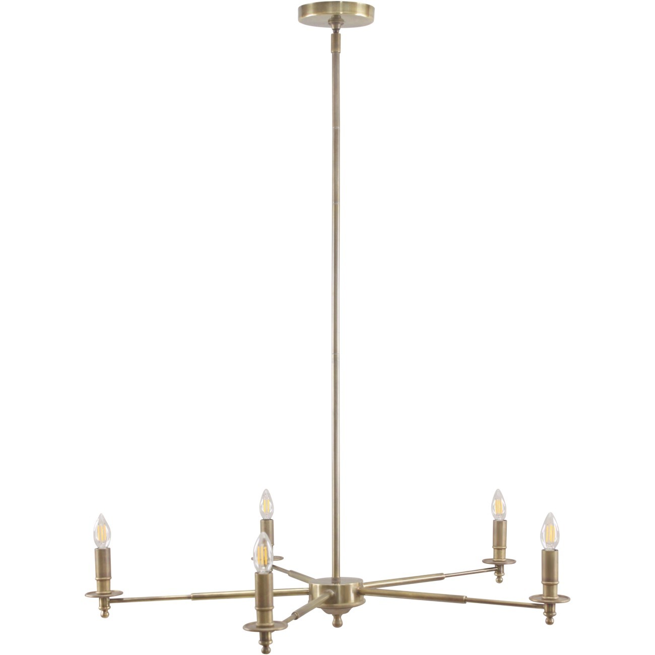 Blithe 5 Light Brass Chandelier by Ora Designs | Style Our Home