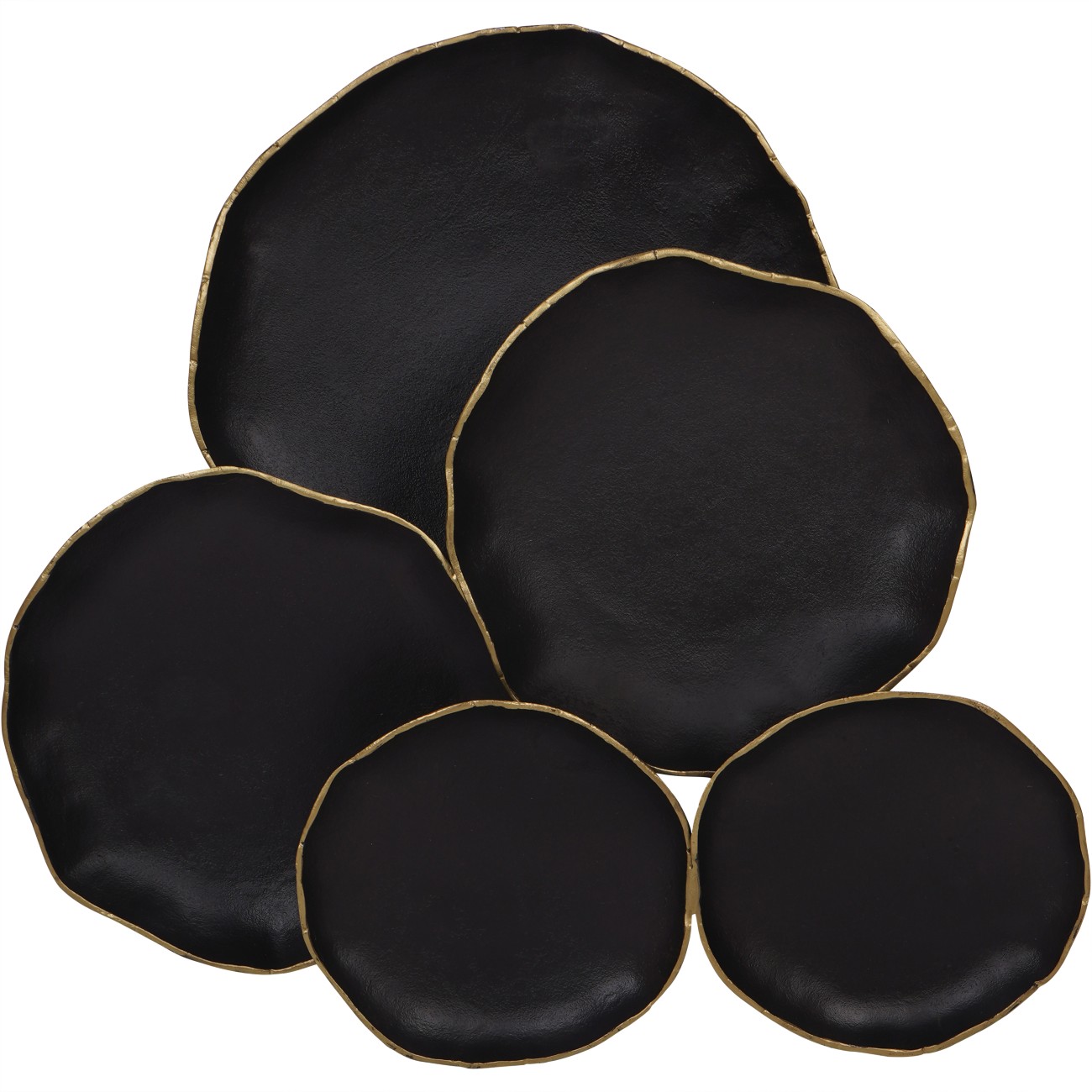 Aslo 5 Disc Black Metal Wall Art by Ora Designs | Style Our Home
