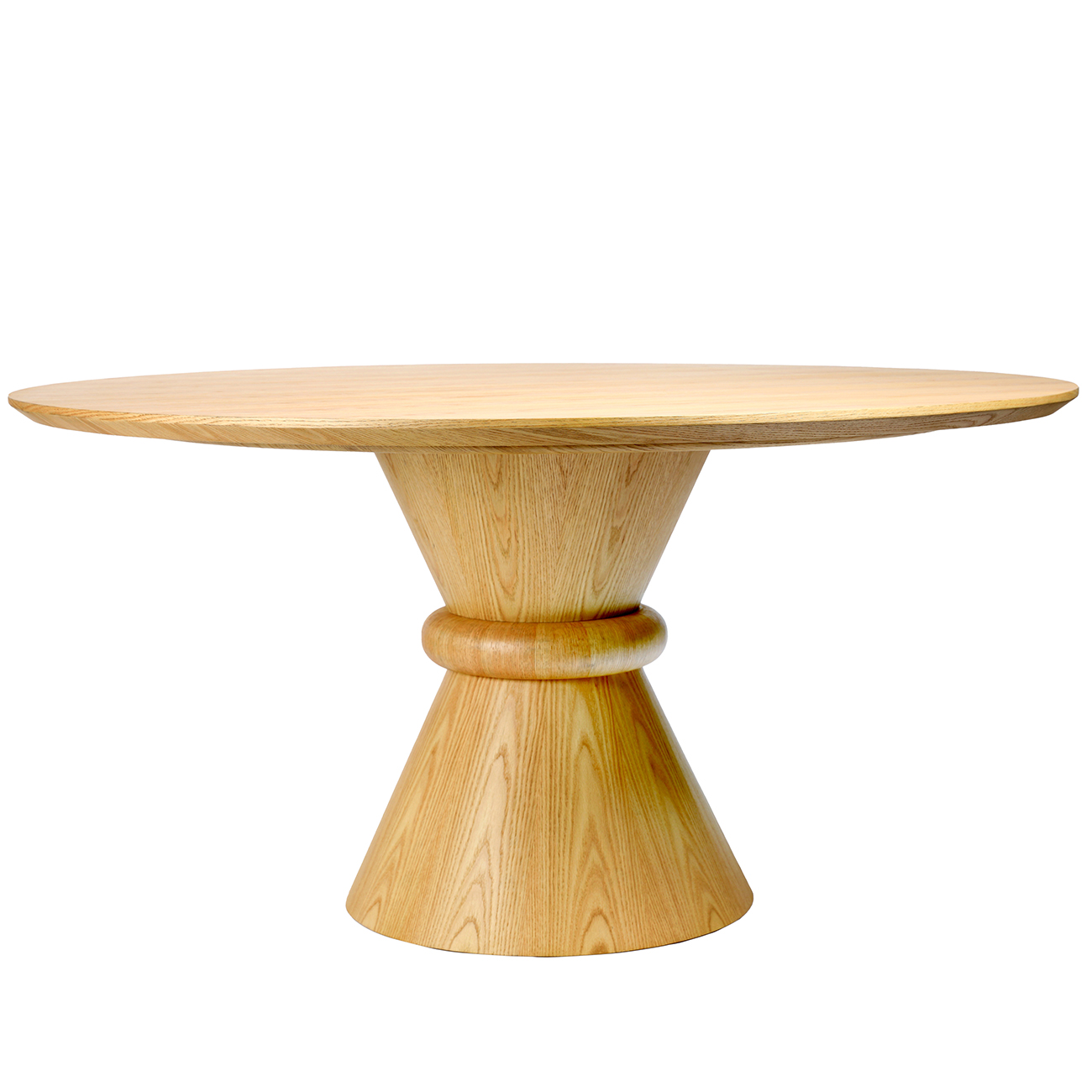 Caldera Round Wooden Dining Table on Pedestal Base 150cm Diameter By Ora | Style Our Home