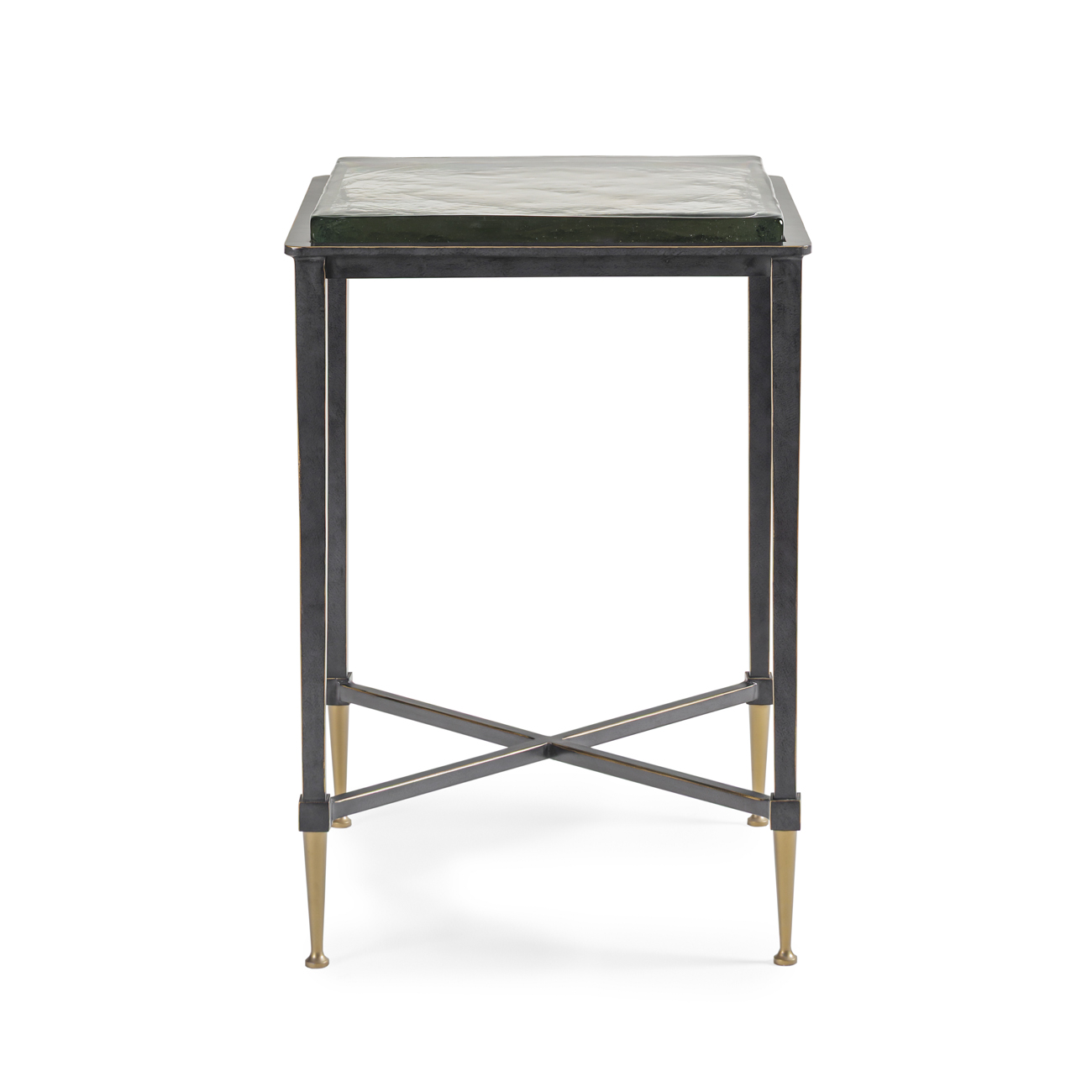 Stellan Square Glass Top Side Table by Ora Designs | Style Our Home