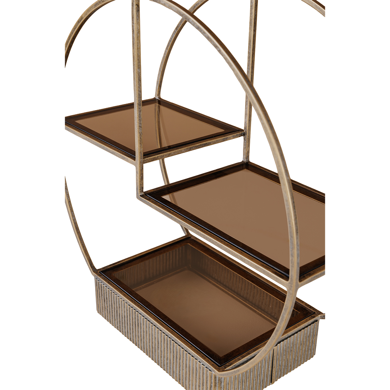 Belvedere Aged Gold Multi Tier Buffet Stand Small