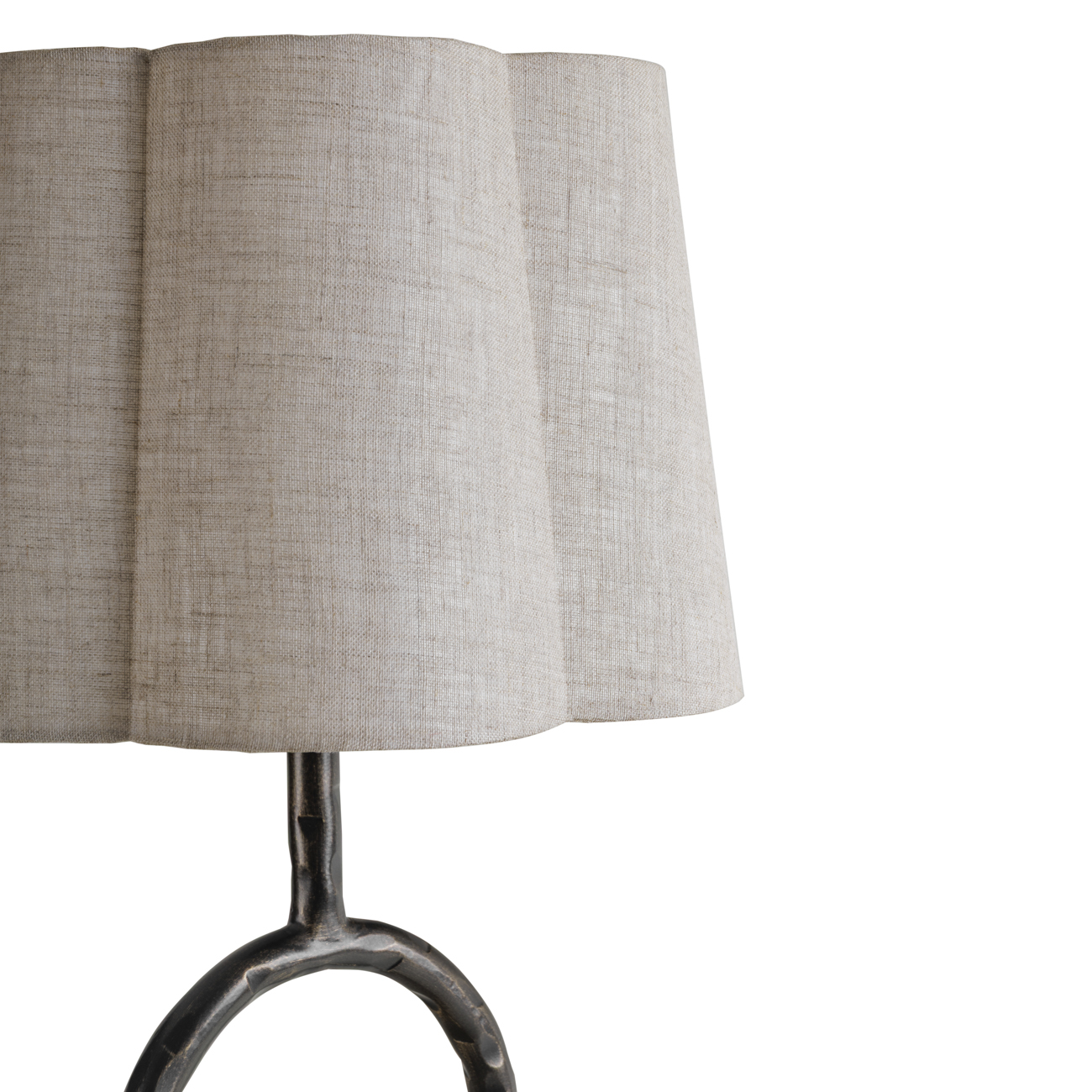 Rutland Table Lamp with Plain Linen Shade