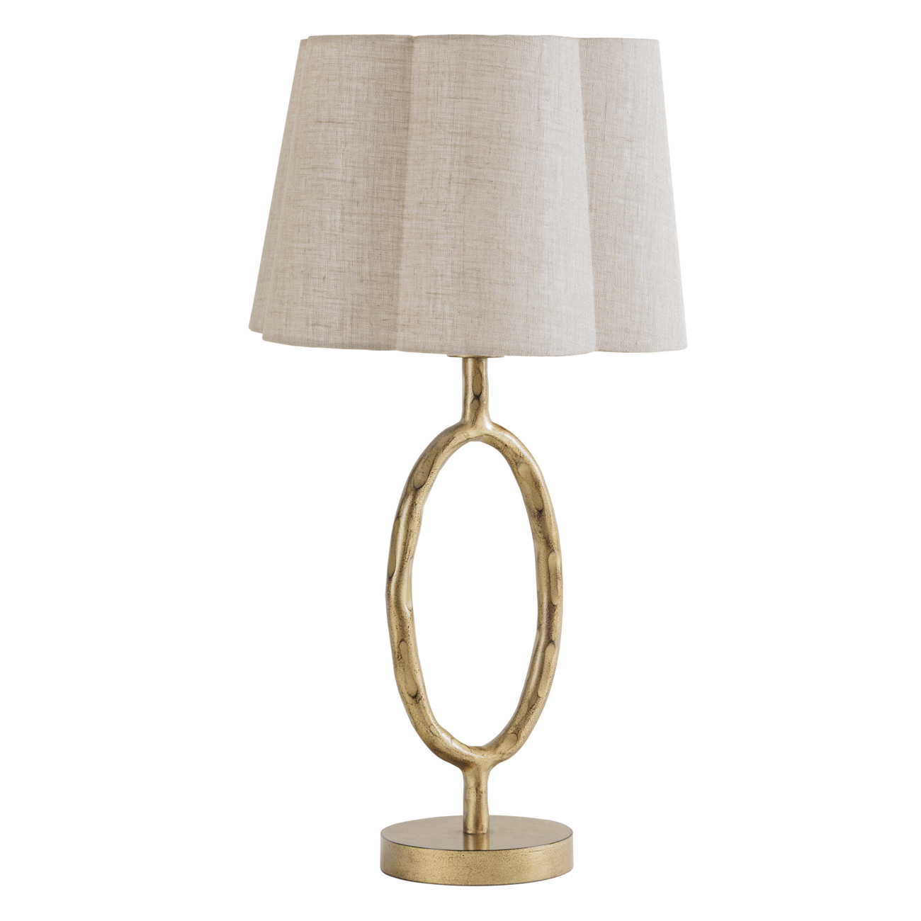 Ronde Table Lamp with Linen Shade