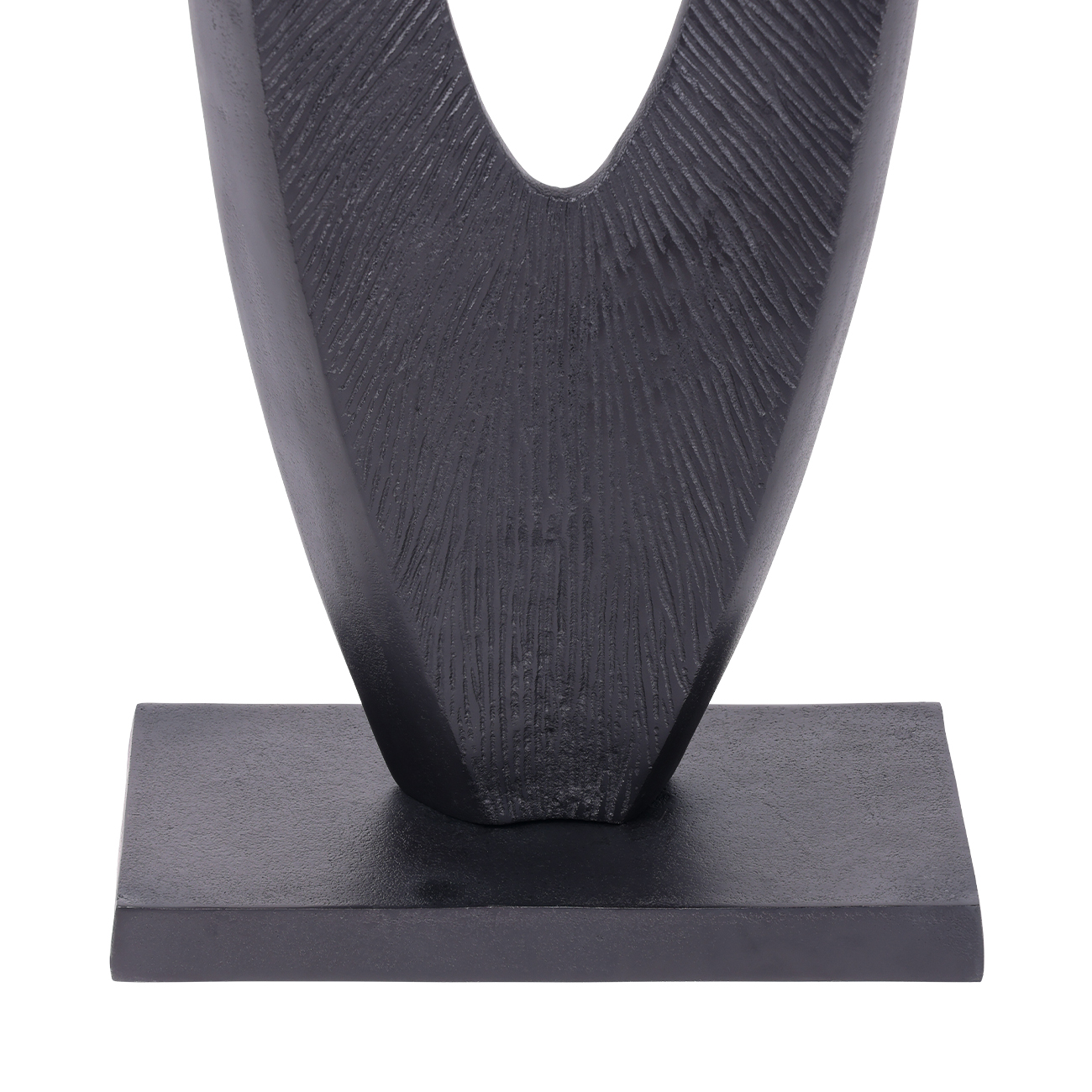 Axis Black Aluminium Sculpture 117cm