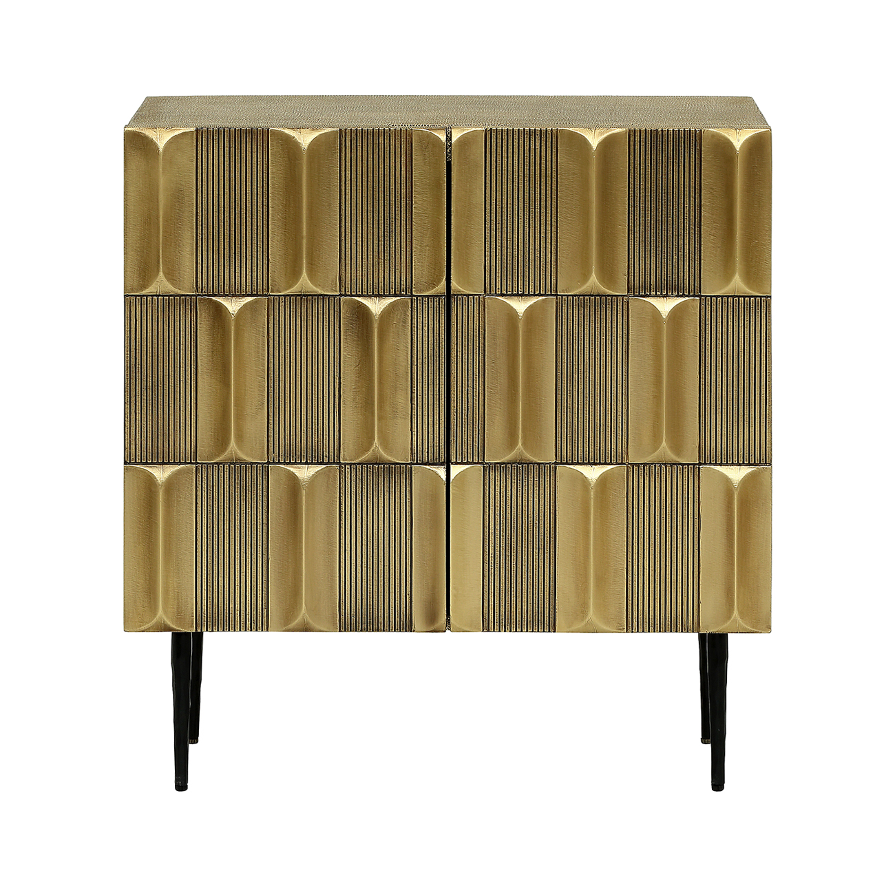 Verano Brass 2 Door Cabinet