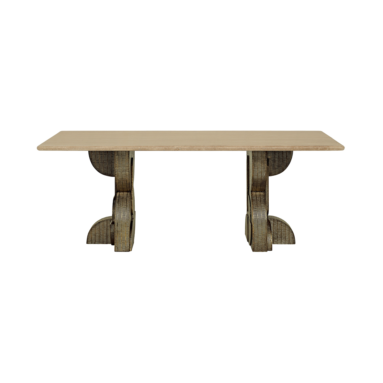Kelsa Travertine Dining Table by Ora Designs | Style Our Home