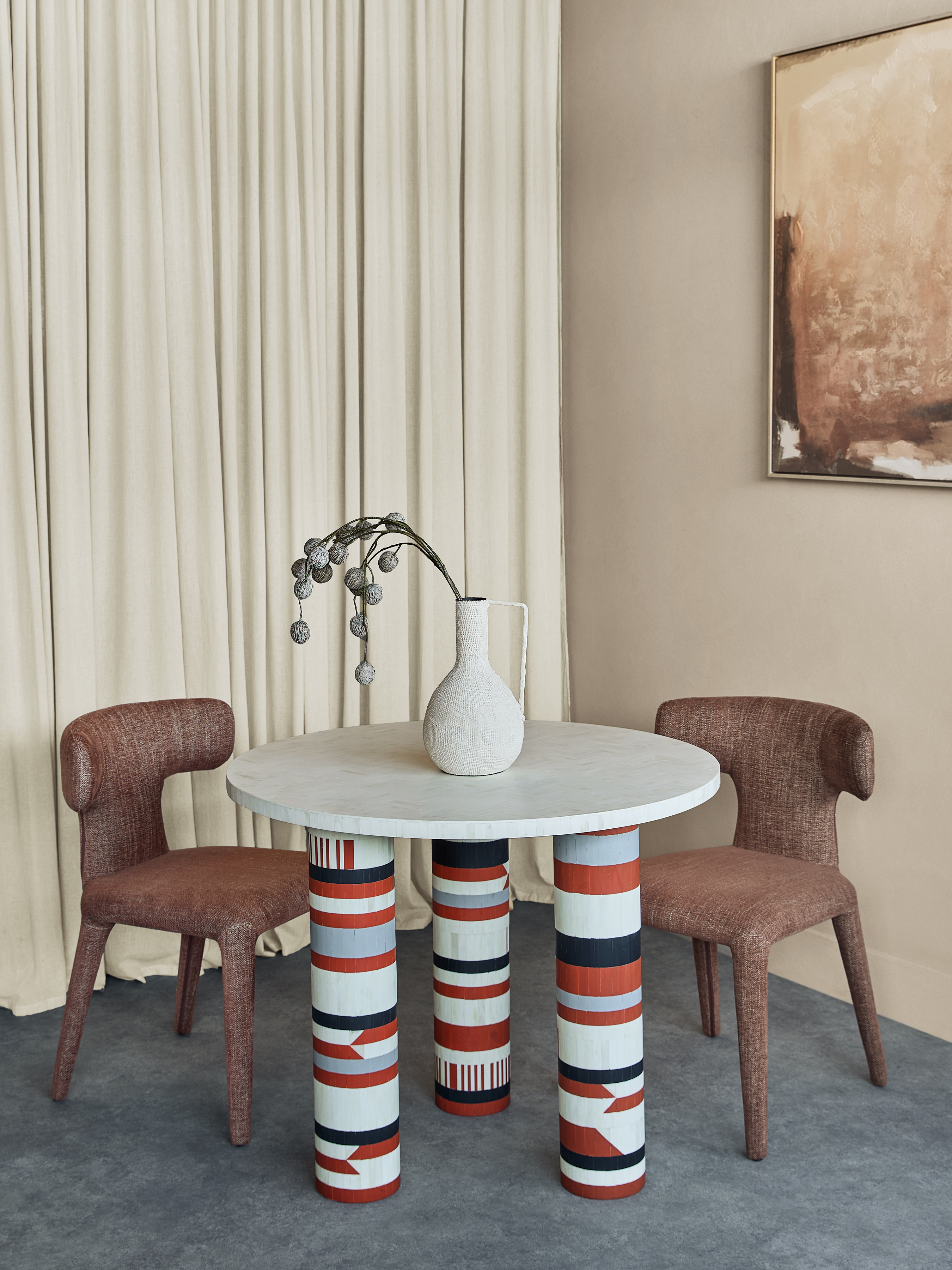Coco Hall Bone Inlay Dining Table