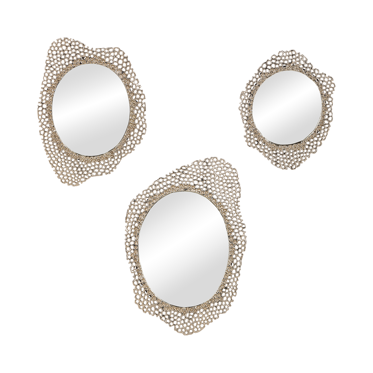 Miel Cast Aluminium Mirror Small