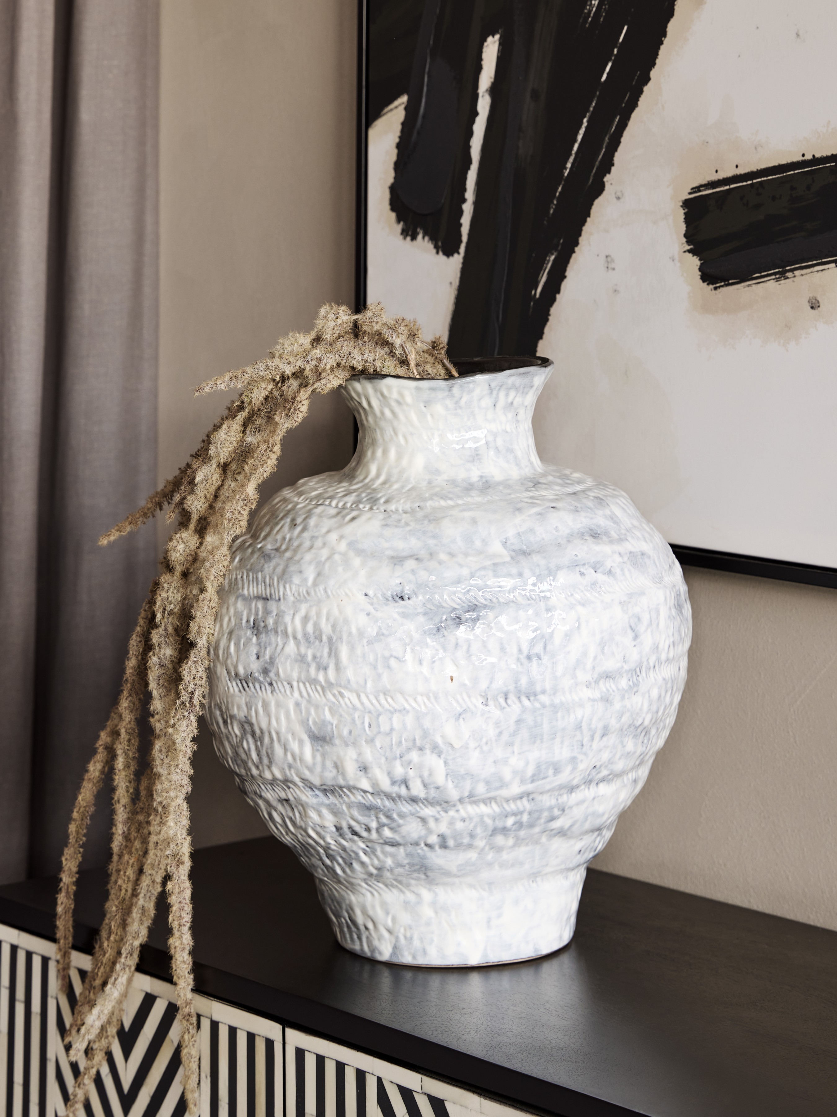 Promotion - Lunel White Glazed Vase Large