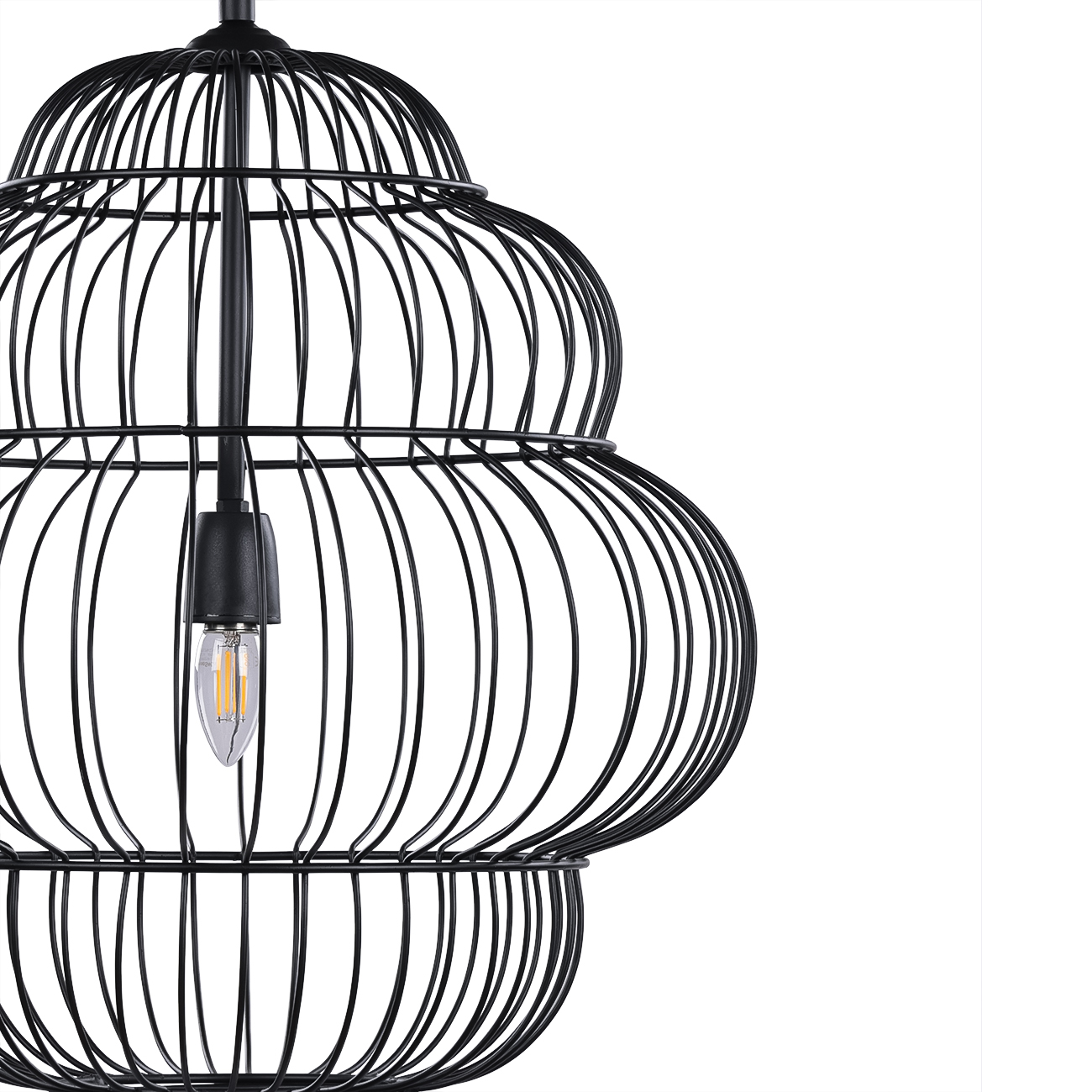 Mira Tiered Cloud Wire Pendant