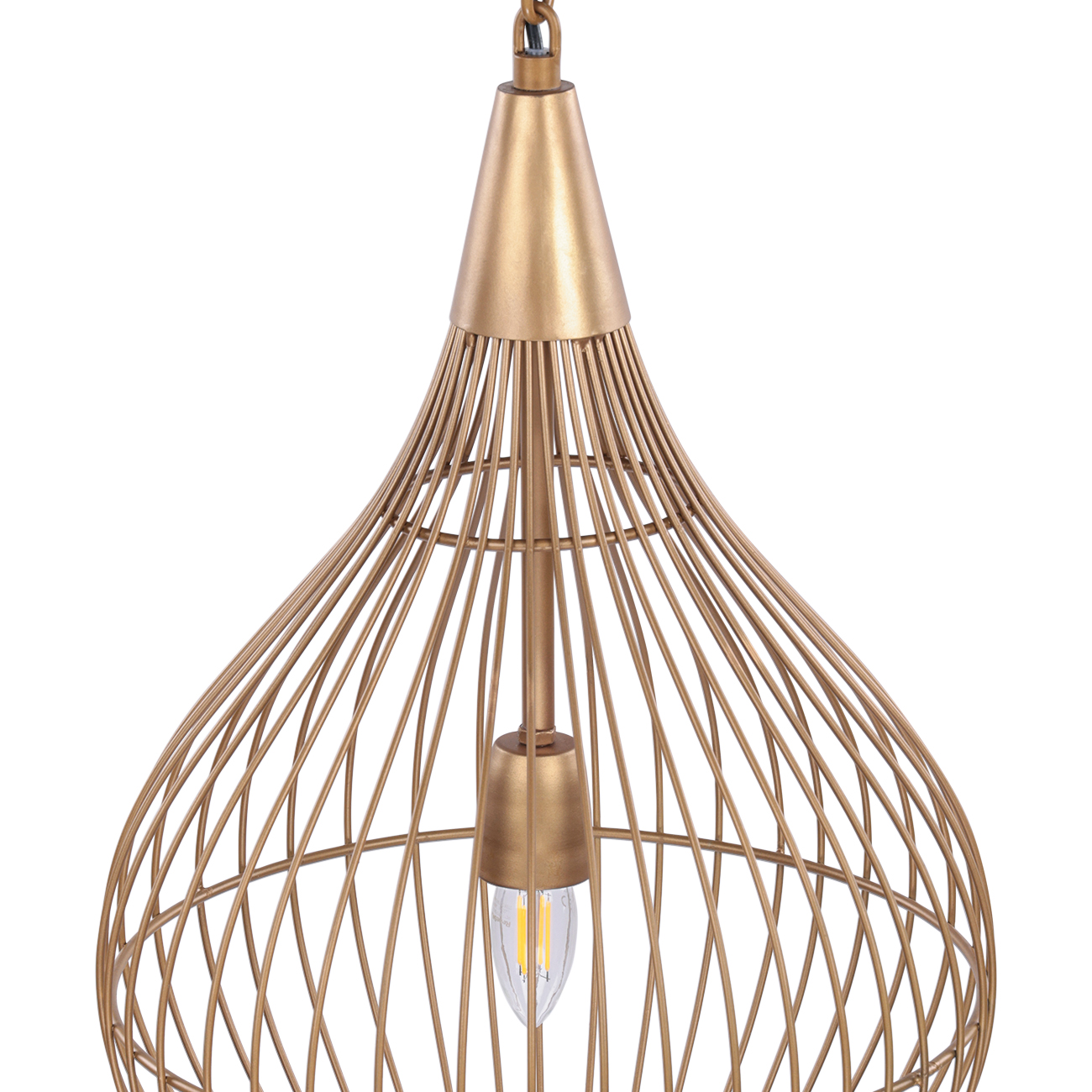 Mira Teardrop Wire Pendant