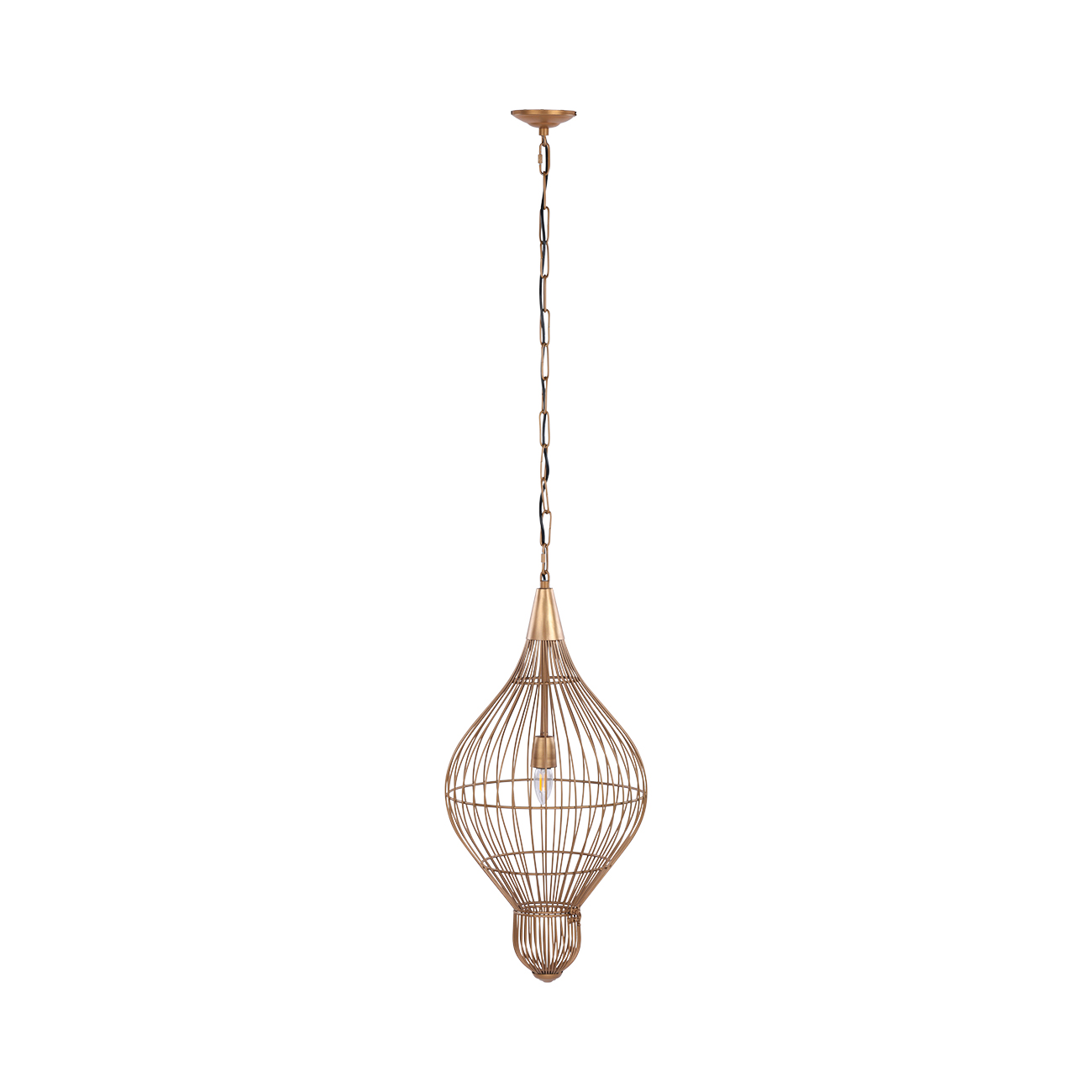 Mira Teardrop Wire Pendant