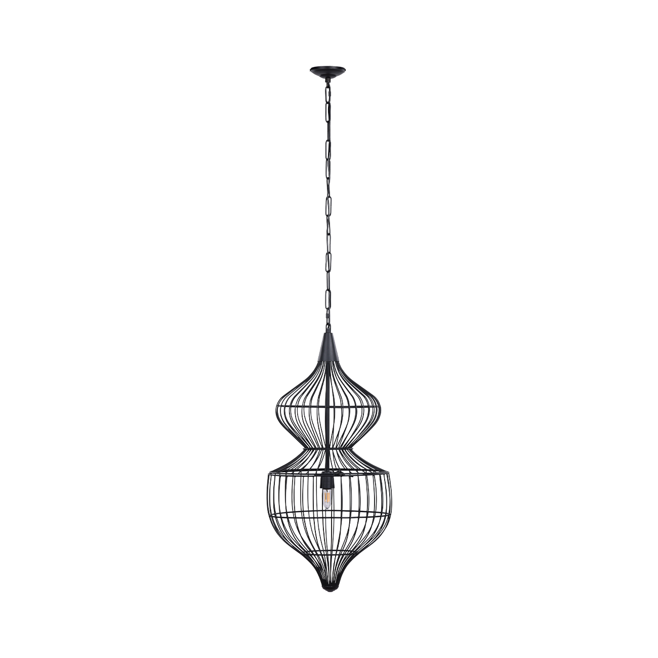 Mira Hourglass Wire Pendant