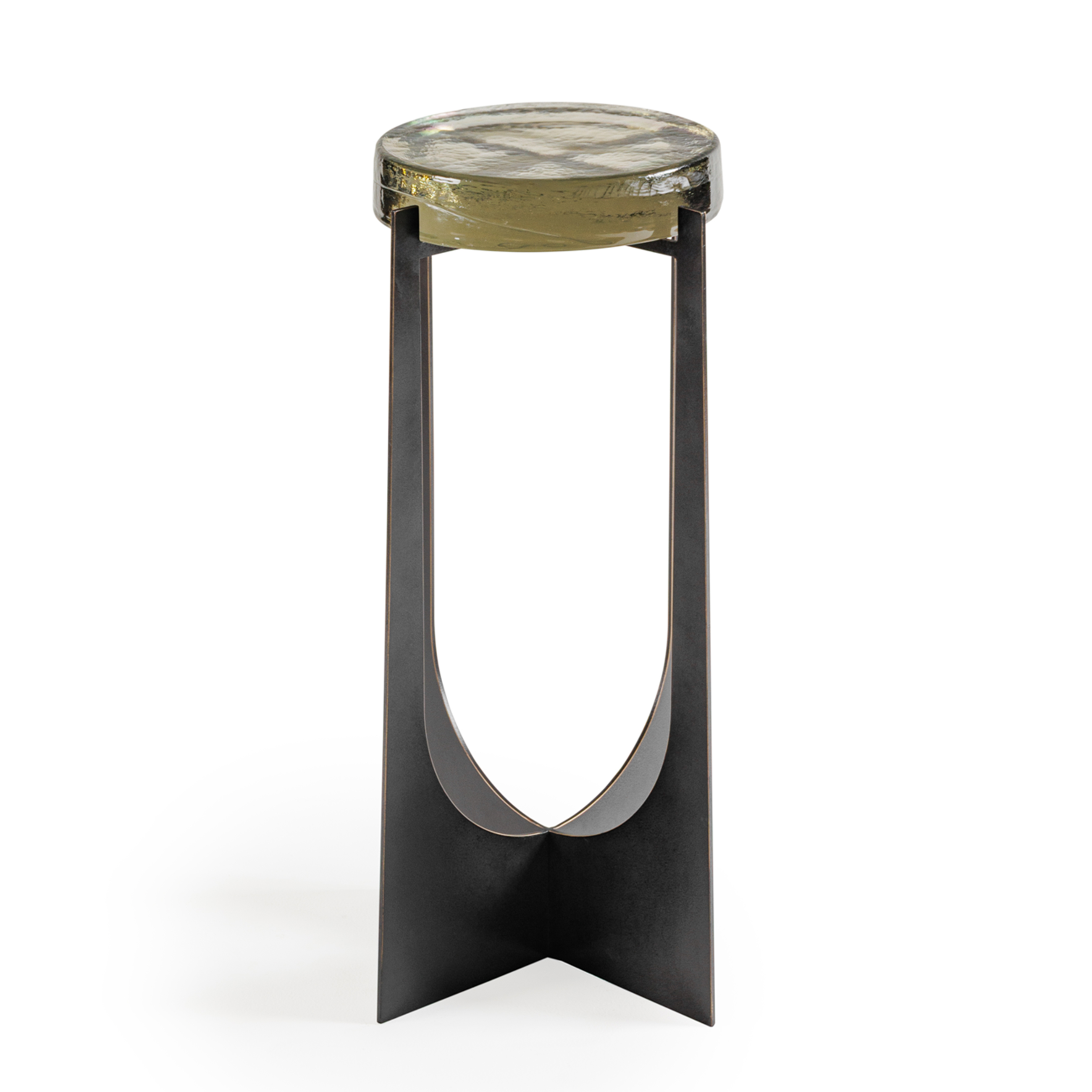 Thorpe Brick Glass Accent Table by Ora Designs | Style Our Home