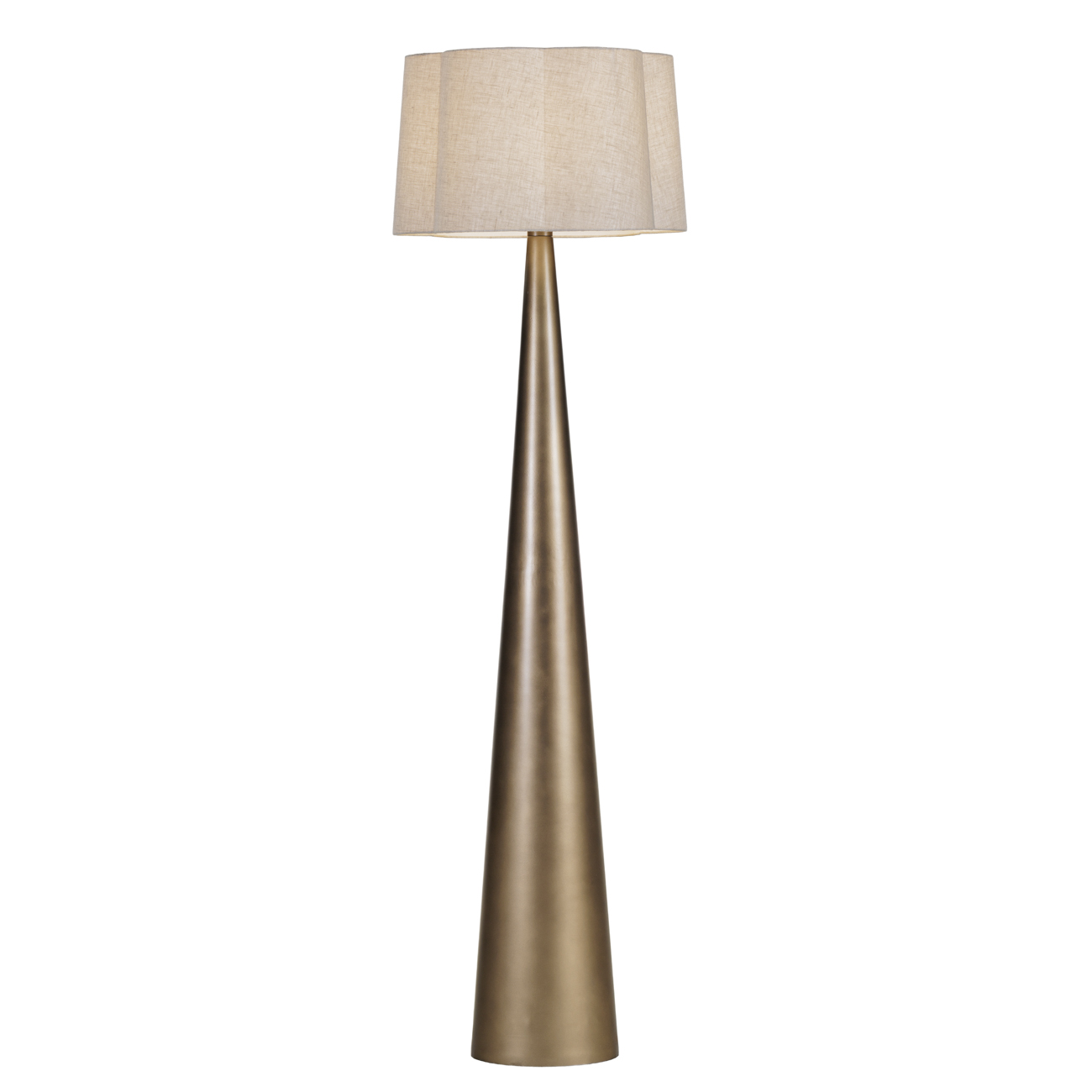 Southbourne Smoked Gold Floor Lamp 170cm