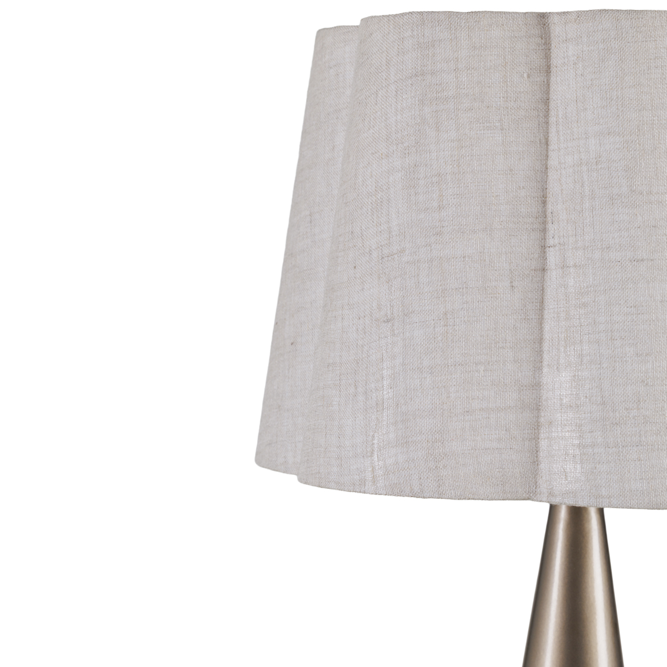 Southbourne Smoked Gold Table Lamp with Linen Shade 60cm