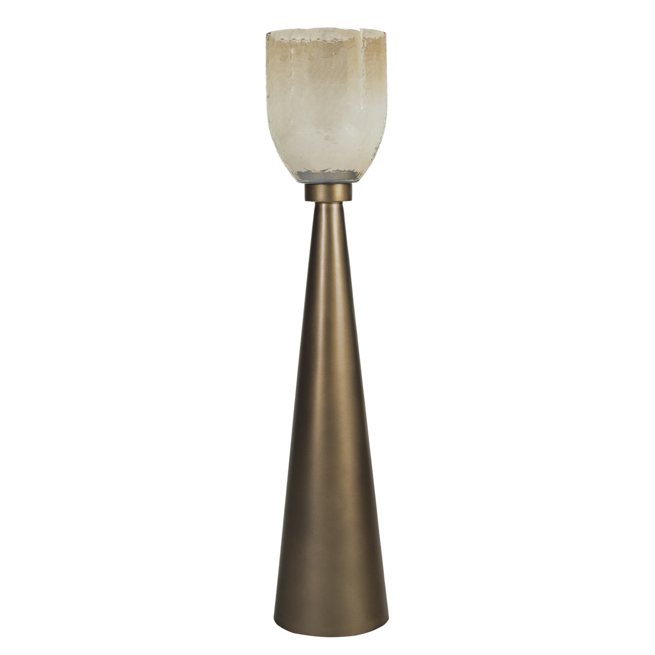 Southbay Smoked Gold Floor Hurricane 80cm by Ora Designs | Style Our Home