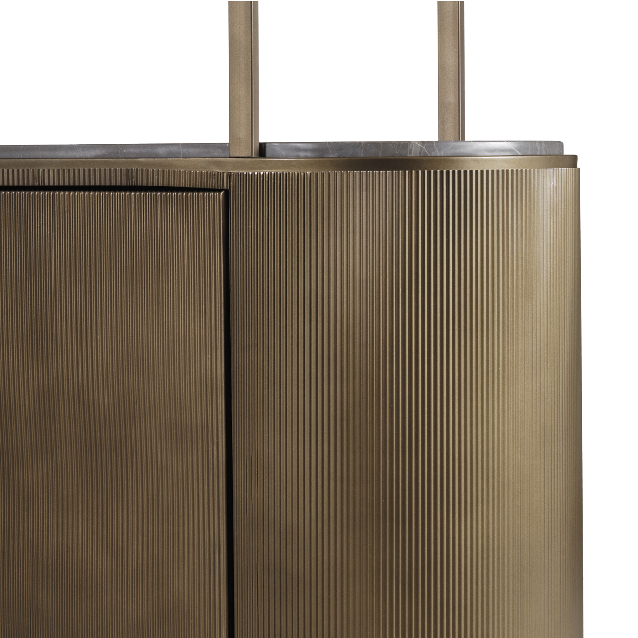 Belvedere Royal Gold Shelving Unit With Storage